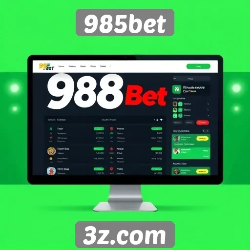 Interatividade e design da plataforma do 985bet